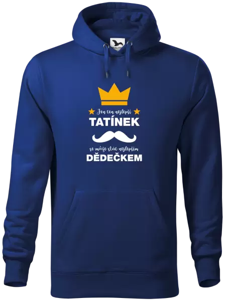 Pánská mikina Jen ten nejlepší tatínek se může stát nejlepším dědečkem