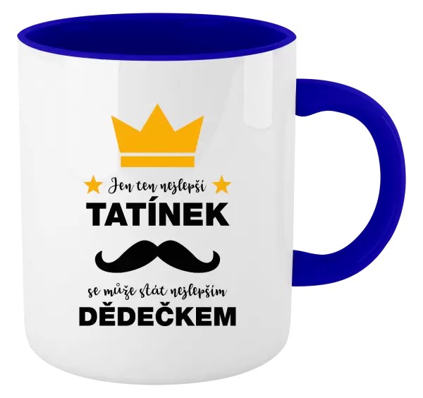 Hrnek Jen ten nejlepší tatínek se může stát nejlepším dědečkem