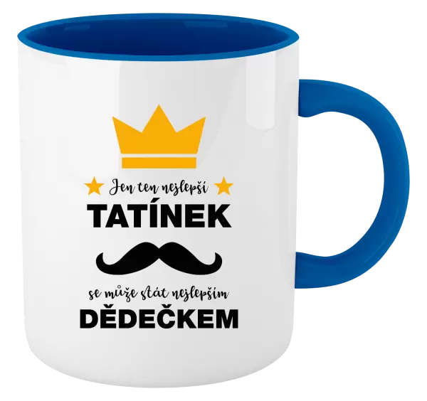 Hrnek Jen ten nejlepší tatínek se může stát nejlepším dědečkem