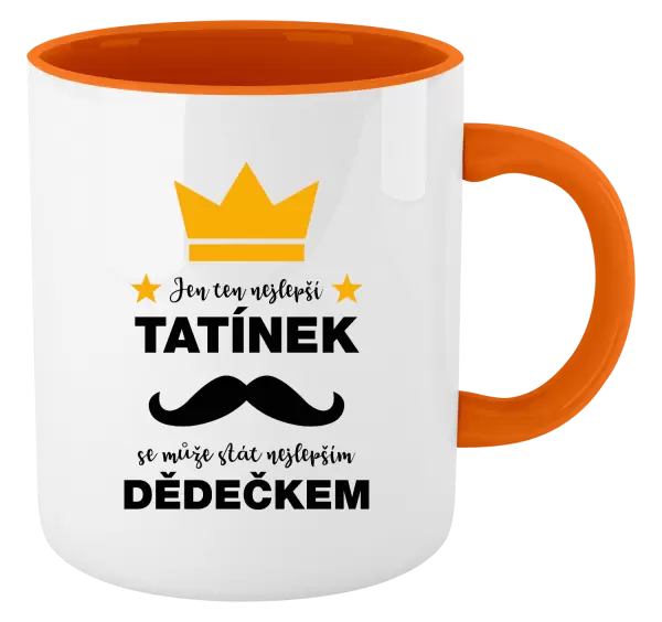 Hrnek Jen ten nejlepší tatínek se může stát nejlepším dědečkem