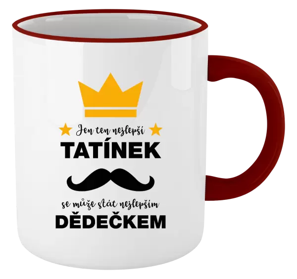Hrnek Jen ten nejlepší tatínek se může stát nejlepším dědečkem