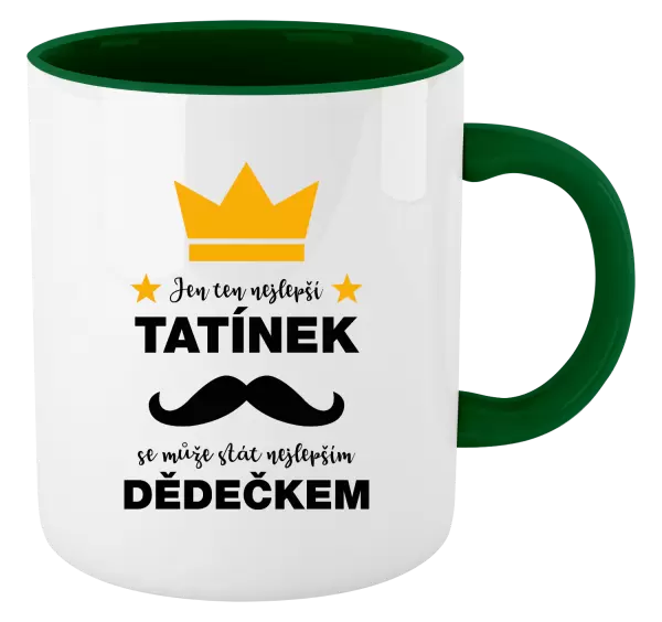 Hrnek Jen ten nejlepší tatínek se může stát nejlepším dědečkem