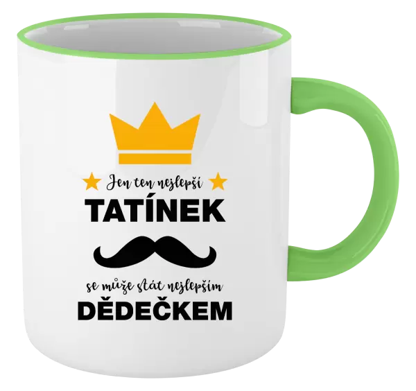 Hrnek Jen ten nejlepší tatínek se může stát nejlepším dědečkem