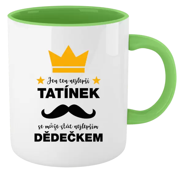 Hrnek Jen ten nejlepší tatínek se může stát nejlepším dědečkem