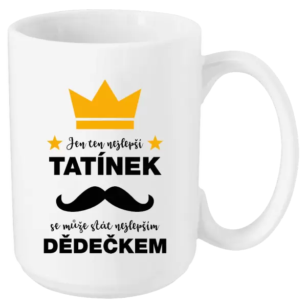 Hrnek Jen ten nejlepší tatínek se může stát nejlepším dědečkem
