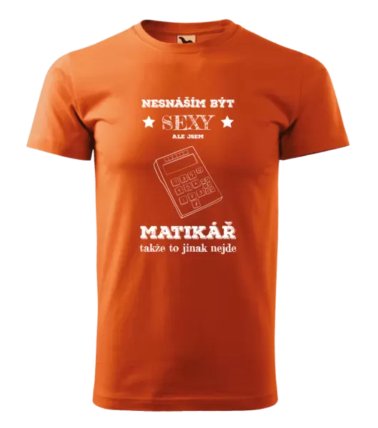 Pánské tričko Nesnáším být sexy, ale jsem matikář