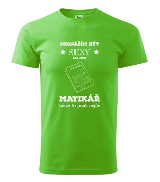 Pánské tričko Nesnáším být sexy, ale jsem matikář
