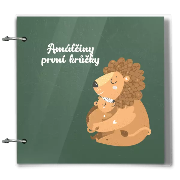 Plexi album se sponami První krůčky se jménem - lvíčci