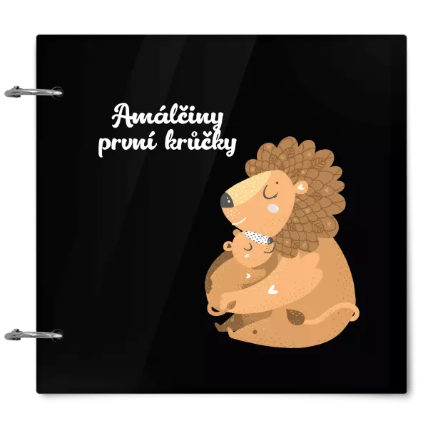 Plexi album se sponami První krůčky se jménem - lvíčci
