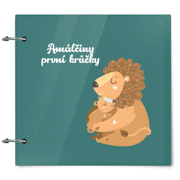 Plexi album se sponami První krůčky se jménem - lvíčci