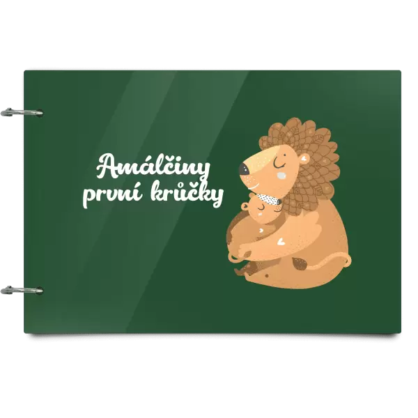 Plexi album se sponami První krůčky se jménem - lvíčci
