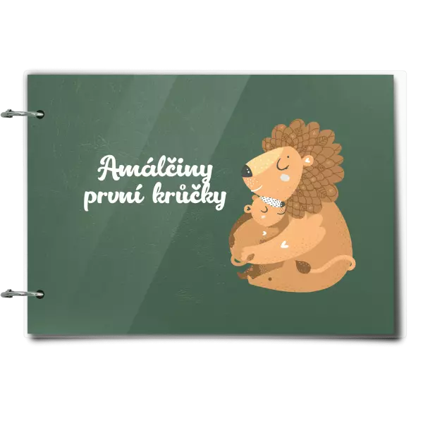 Plexi album se sponami První krůčky se jménem - lvíčci