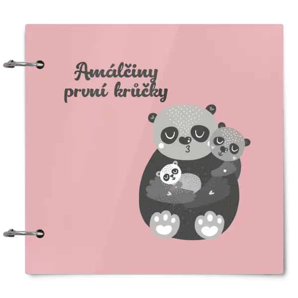 Plexi album se sponami První krůčky se jménem - medvídci