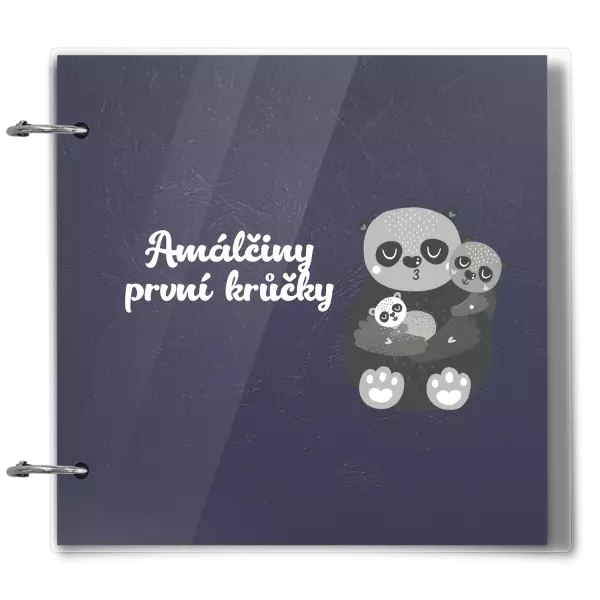 Plexi album se sponami První krůčky se jménem - medvídci