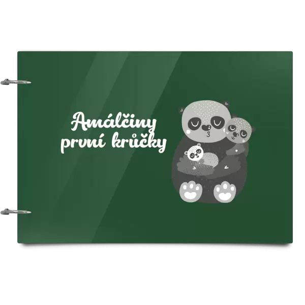 Plexi album se sponami První krůčky se jménem - medvídci