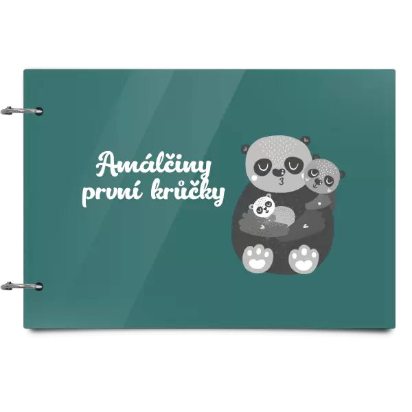 Plexi album se sponami První krůčky se jménem - medvídci