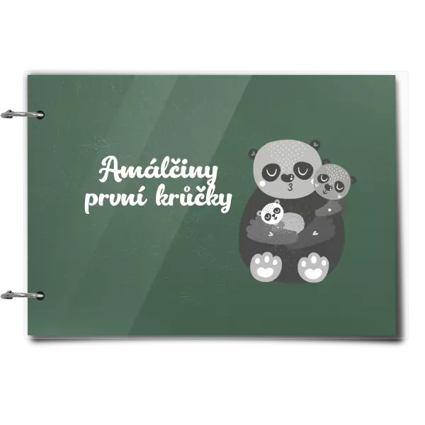 Plexi album se sponami První krůčky se jménem - medvídci