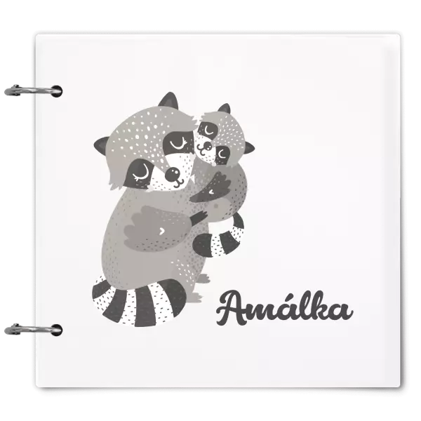 Plexi album se sponami První krůčky se jménem - mývalové