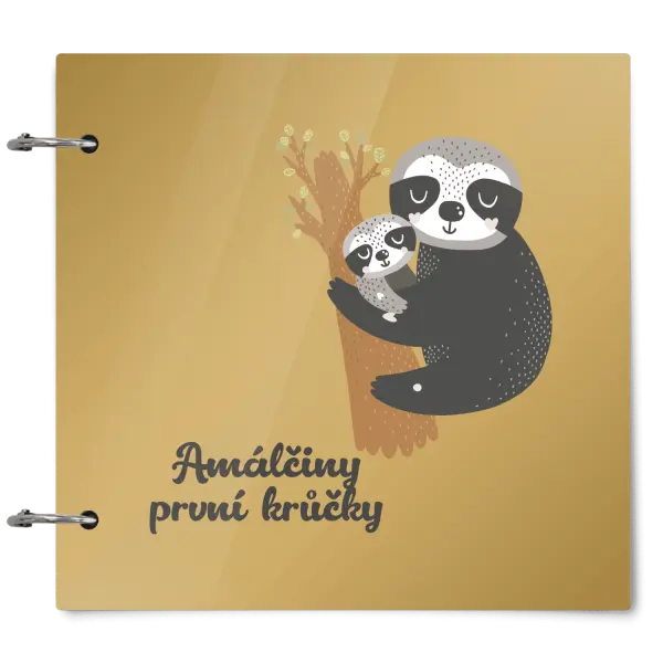 Plexi album se sponami První krůčky se jménem - lenochodi