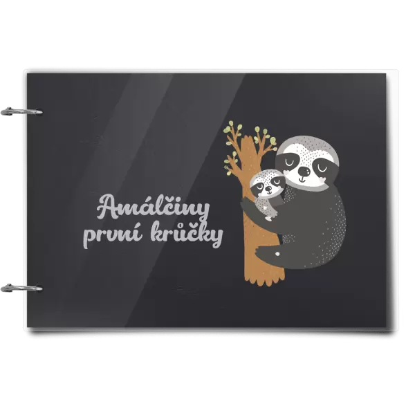 Plexi album se sponami První krůčky se jménem - lenochodi