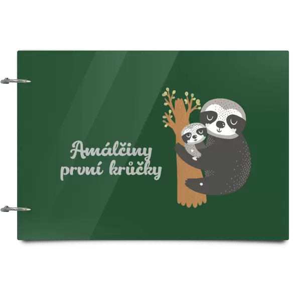 Plexi album se sponami První krůčky se jménem - lenochodi