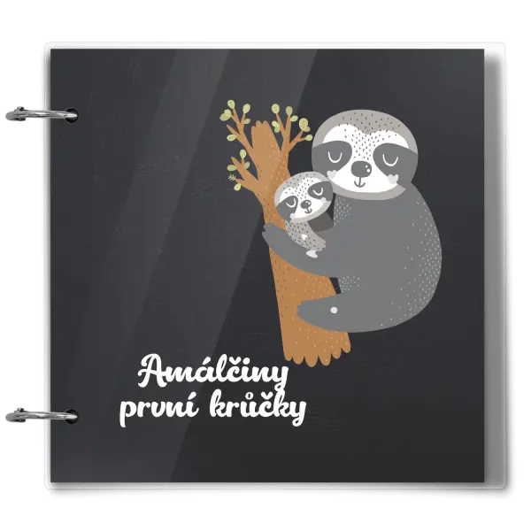 Plexi album se sponami První krůčky se jménem - lenochodi