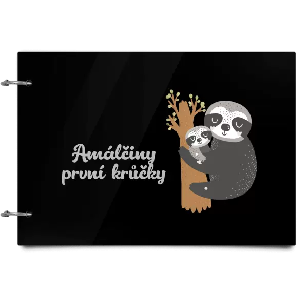 Plexi album se sponami První krůčky se jménem - lenochodi