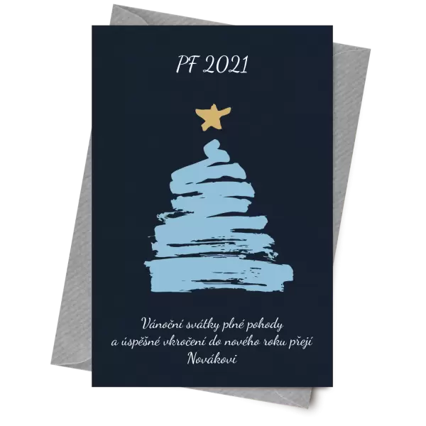 Papírové přání Stromeček