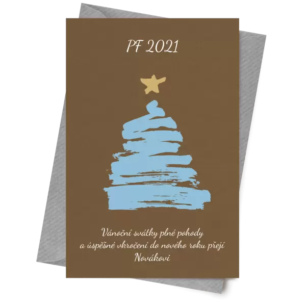 Papírové přání Stromeček