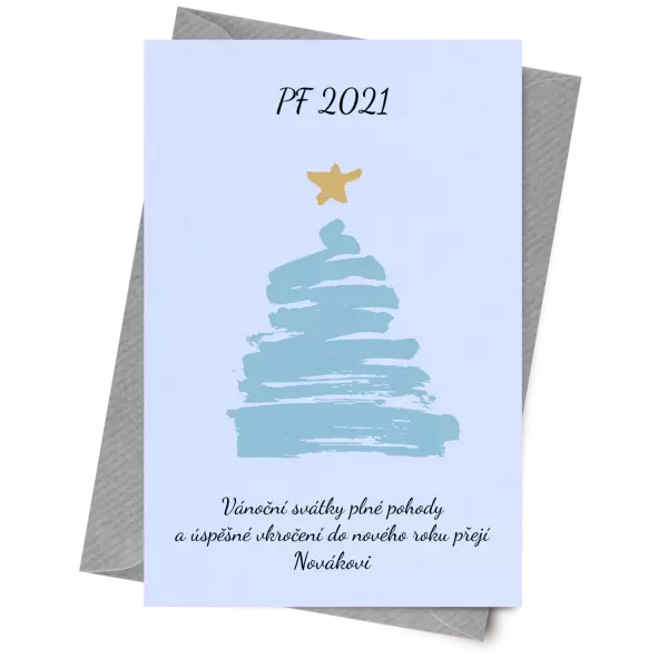 Papírové přání Stromeček