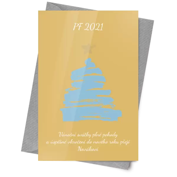 Papírové přání Stromeček