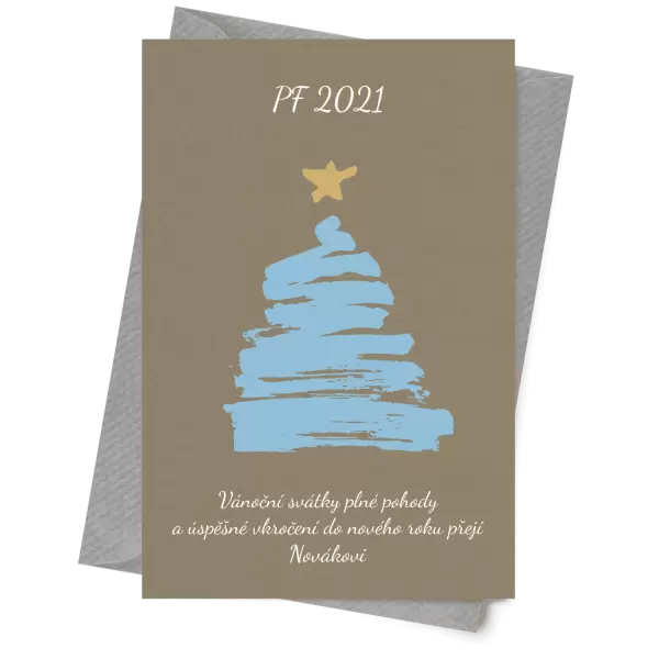 Papírové přání Stromeček