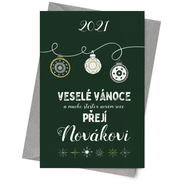 Papírové přání Ozdoby