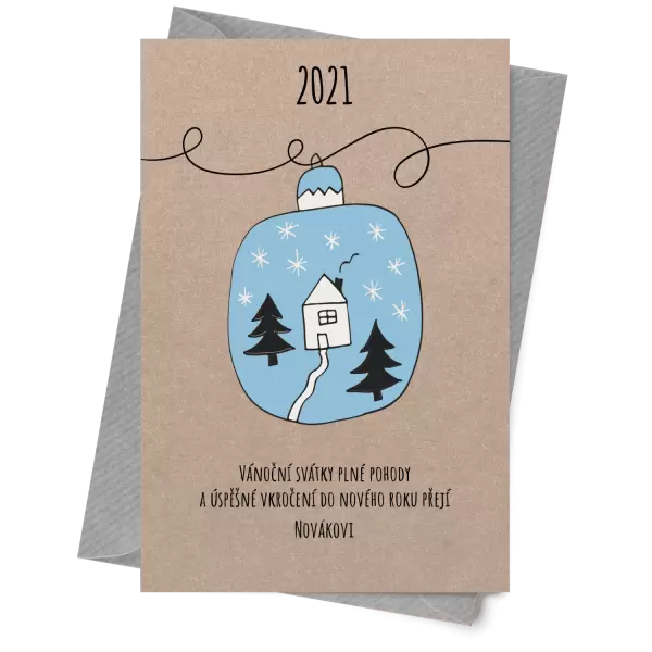 Papír 10 x 15 cm Baňka