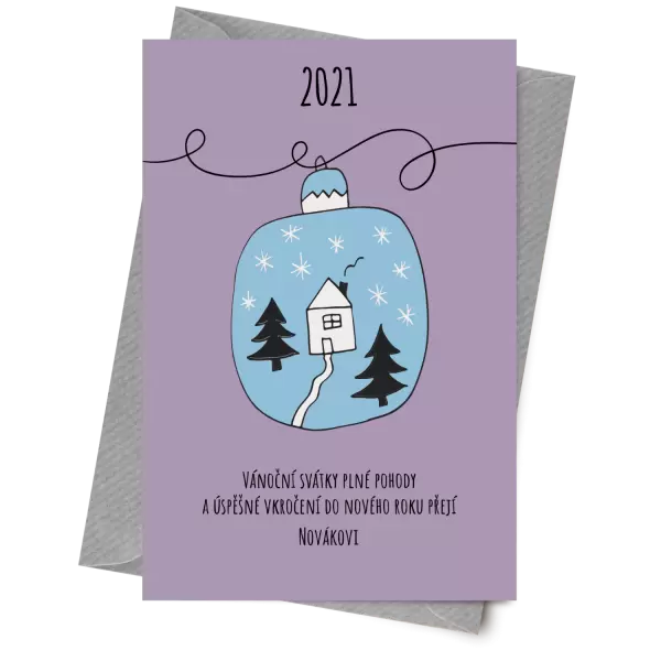 Papír 10 x 15 cm Baňka