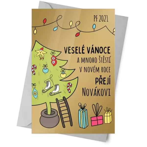 Plexisklo 10 x 15 cm Vánoce