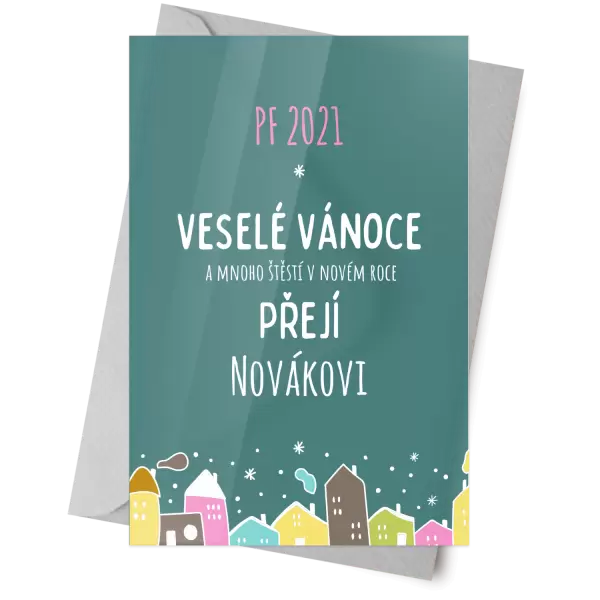 Plexisklo 10 x 15 cm Městečko