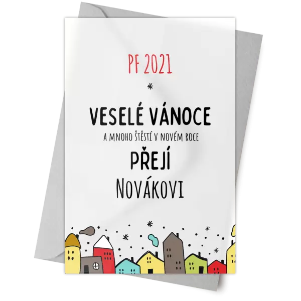 Plexisklo 10 x 15 cm Městečko