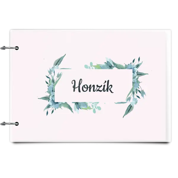 Plexi album se sponami Zelené lístečky se jménem