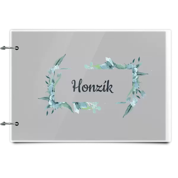 Plexi album se sponami Zelené lístečky se jménem