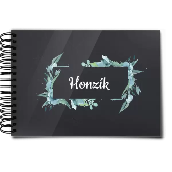 Plexi album s kroužkovou vazbou Zelené lístečky se jménem