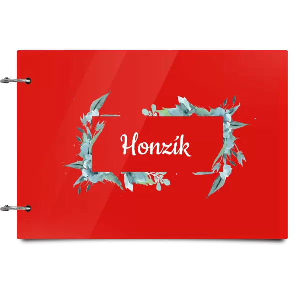 Plexi album se sponami Zelené lístečky se jménem