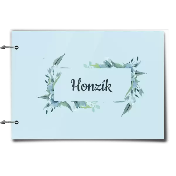 Plexi album se sponami Zelené lístečky se jménem