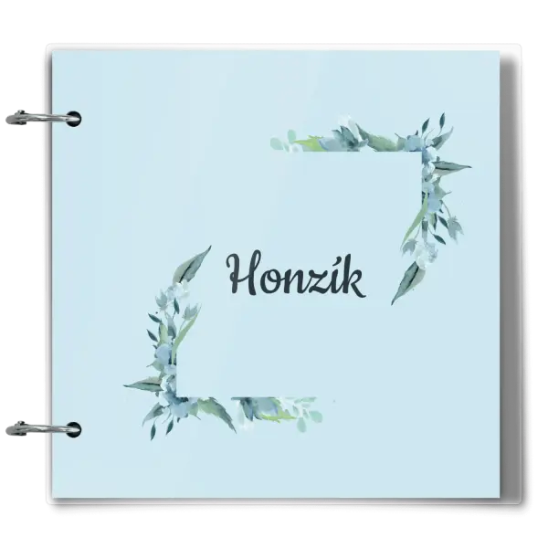 Plexi album se sponami Zelené lístečky se jménem