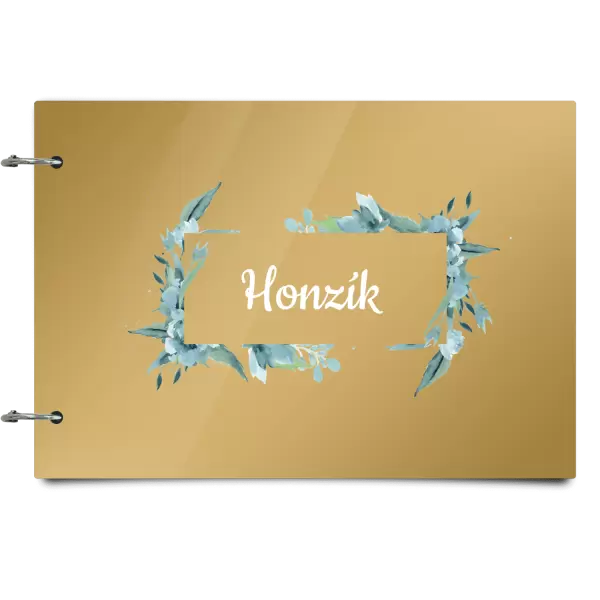 Plexi album se sponami Zelené lístečky se jménem