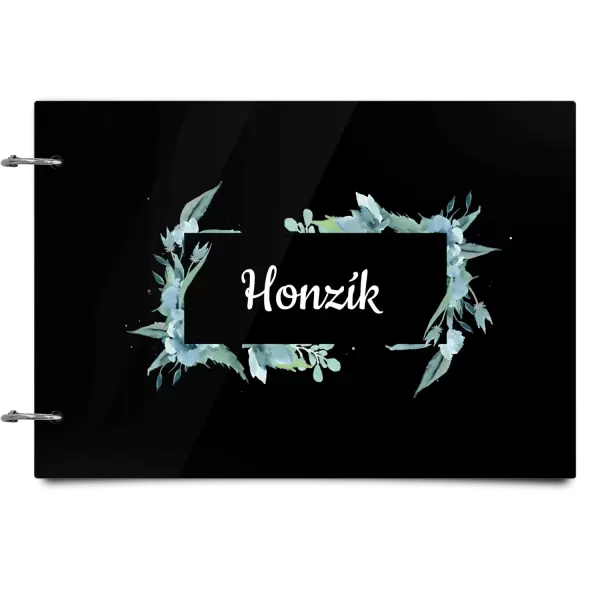 Plexi album se sponami Zelené lístečky se jménem