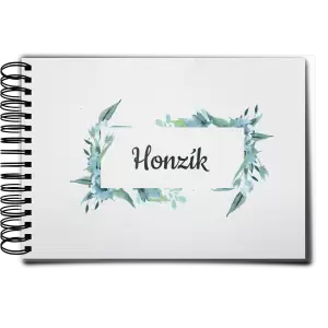 Plexi album s kroužkovou vazbou Zelené lístečky se jménem