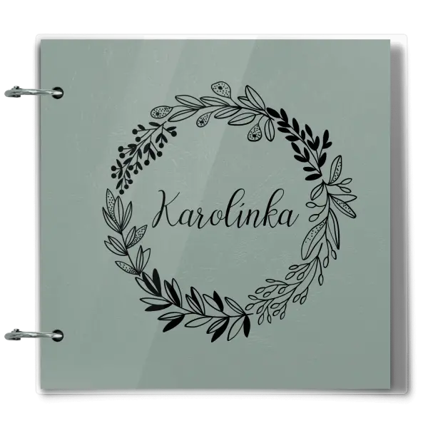 Plexi album se sponami Věneček se jménem