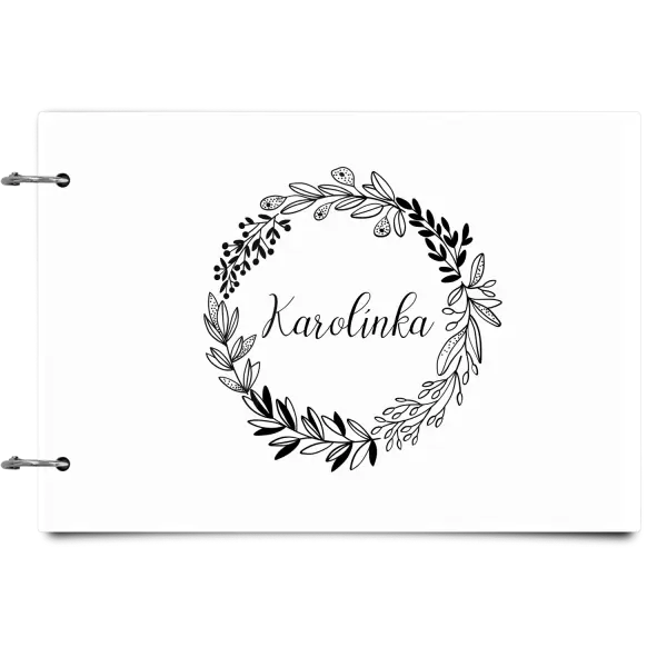 Plexi album se sponami Věneček se jménem