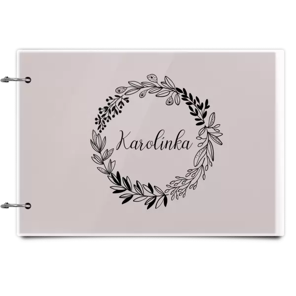 Plexi album se sponami Věneček se jménem